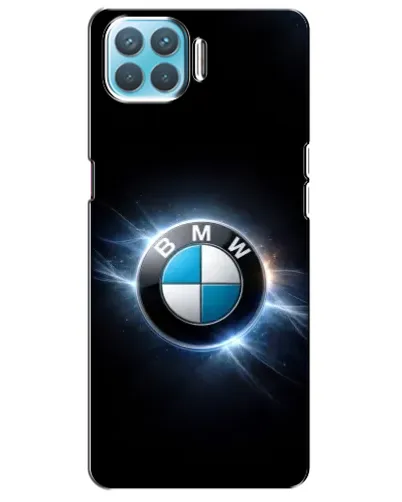Чехол для OPPO A73 с картинкой «BMW — неоновое сияние»