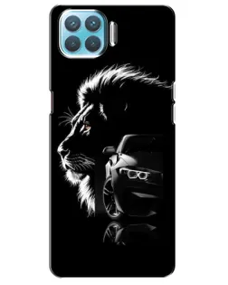 Чехол для OPPO A73 с картинкой «BMW и лев»