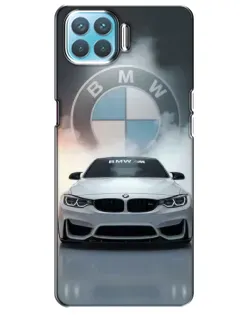 Чехол для OPPO A73 с картинкой «BMW в белом дыму»