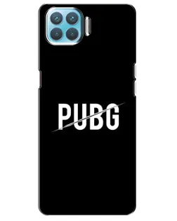 Чохол для OPPO A73 з картинкою «PUBG — білий логотип»