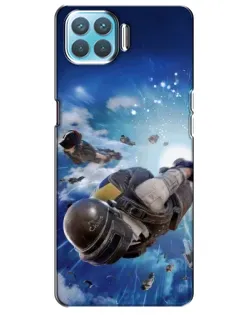 Чохол для OPPO A73 з картинкою «Десант PUBG — стрибок»