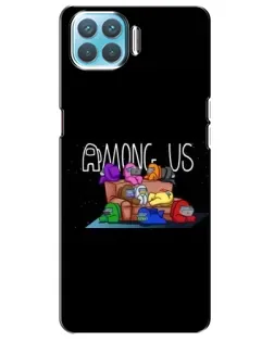 Чохол для OPPO A73 з картинкою «Логотип Among Us»