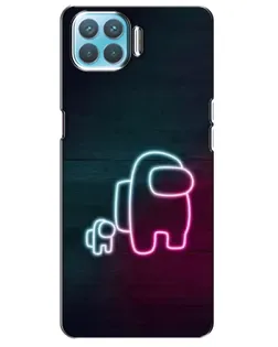 Чохол для OPPO A73 з картинкою «Among Us неон-арт»