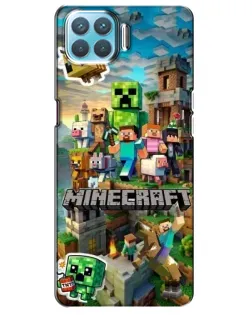 Чохол для OPPO A73 з картинкою «Замок Minecraft»