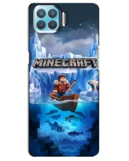 Чохол для OPPO A73 з картинкою «Minecraft льодянийсвіт»