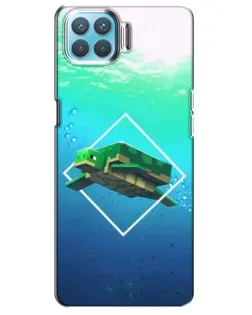 Чохол для OPPO A73 з картинкою «Черепаха Minecraft»