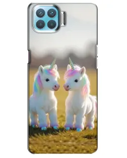 Чохол для OPPO A73 з картинкою «Пара єдинорогів»