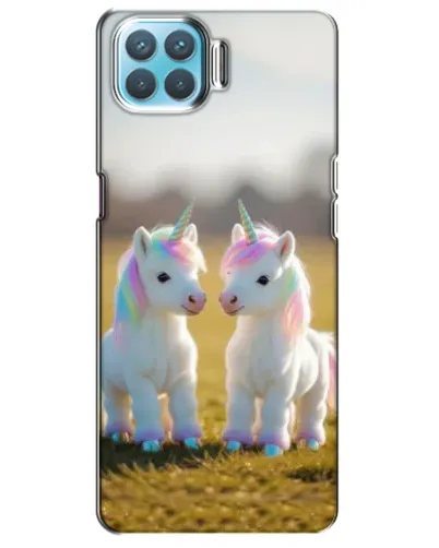 Чохол для OPPO A73 з картинкою «Пара єдинорогів»