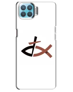 Чехол для OPPO A73 с картинкой «Рыба и крест»