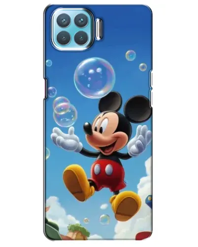 Чехол для OPPO A73 с картинкой «Mickey и мыльные пузыри»