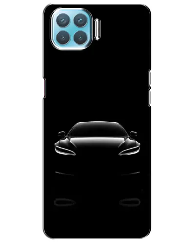 Чохол для OPPO A73 з картинкою «Силует Tesla Night»