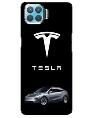 Чохол для OPPO A73 з картинкою «Tesla Model Y»
