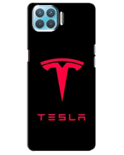 Чохол для OPPO A73 з картинкою «Tesla Red Logo»