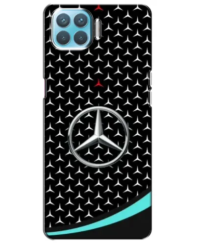 Чохол для OPPO A73 з картинкою «Mercedes — бірюзовий акцент»