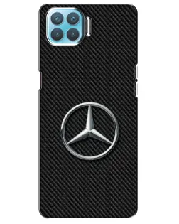 Чехол для OPPO A73 с картинкой «Карбоновый Mercedes стиль»
