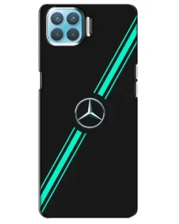 Чехол для OPPO A73 с картинкой «Спортивные линии Mercedes»