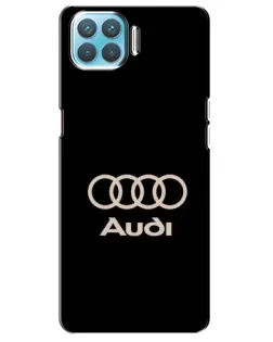 Чохол для OPPO A73 з картинкою «Audi — золотий логотип»