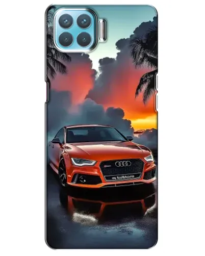 Чохол для OPPO A73 з картинкою «Audi — захід сонця»