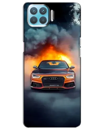 Чохол для OPPO A73 з картинкою «Audi у вогняному диму»