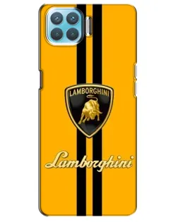 Чохол для OPPO A73 з картинкою «Lamborghini Stripe жовтий»