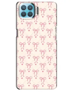 Чехол для OPPO A73 с картинкой «Розовые бантики Coquette»