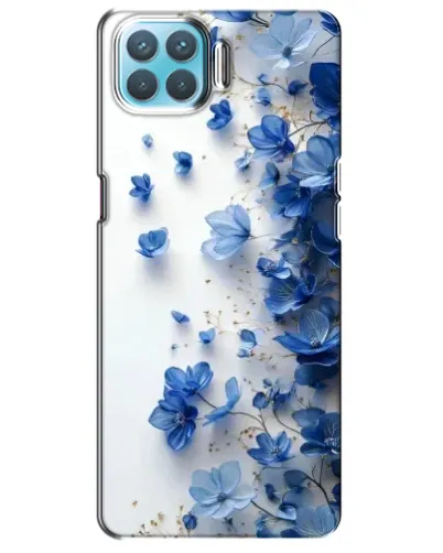 Чохол для OPPO A73 з картинкою «Блакитний квітковий каскад»