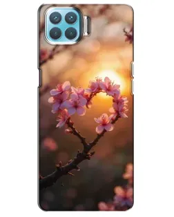 Чохол для OPPO A73 з картинкою «Рожевий цвіт сердечко на тлі заходу» Чохол для OPPO A73 з картинкою «Рожевий цвіт сердечко на тлі заходу»