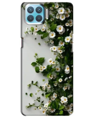 Чохол для OPPO A73 з картинкою «Гілка дрібних білих квітів»