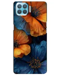 Чохол для OPPO A73 з картинкою «Яскрава синьо-помаранчева флора» Чохол для OPPO A73 з картинкою «Яскрава синьо-помаранчева флора»