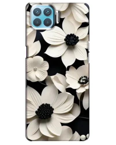 Чохол для OPPO A73 з картинкою «Об'ємні білі квіти»