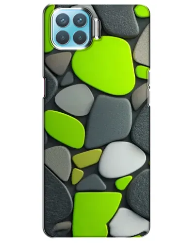 Чехол для OPPO A73 с картинкой «Яркая неоновая галька»