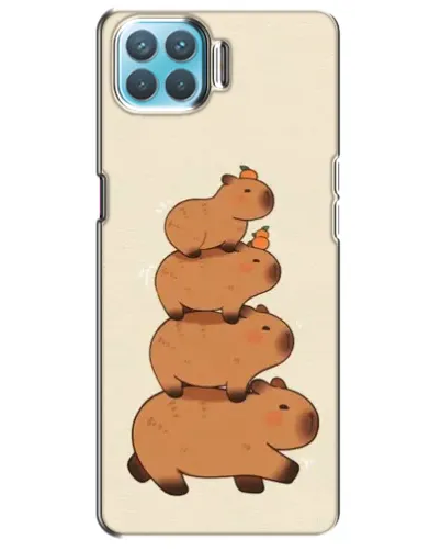 Чехол для OPPO A73 с картинкой «Башня из капибар»