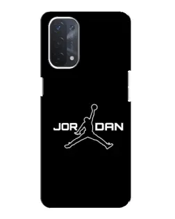 Чехол для OPPO A74 (5G) с картинкой «Nike Pink Swirl»