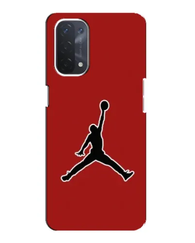 Чехол для OPPO A74 (5G) с картинкой «Jordan Red Back»