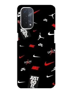 Чехол для OPPO A74 (5G) с картинкой «Nike Mix Pattern»