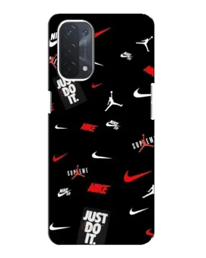 Чехол для OPPO A74 (5G) с картинкой «Nike Mix Pattern»