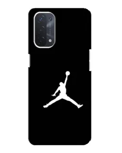 Чехол для OPPO A74 (5G) с картинкой «Jordan Silhouette»