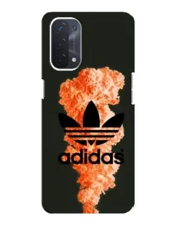 Чохол для OPPO A74 (5G) з картинкою «Помаранчевий дим Adidas»