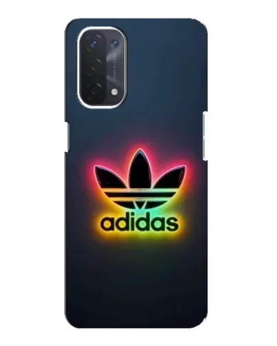 Чехол для OPPO A74 (5G) с картинкой «Неоновый Adidas»