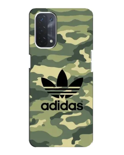 Чехол для OPPO A74 (5G) с картинкой «Милитари стиль Adidas»