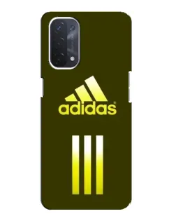 Чехол для OPPO A74 (5G) с картинкой «Оливковый градиент Adidas»