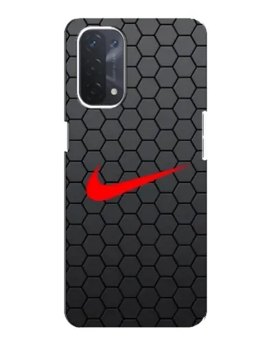 Чехол для OPPO A74 (5G) с картинкой «Nike — карбоновая сетка»