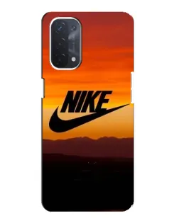 Чехол для OPPO A74 (5G) с картинкой «Nike — вечерний горизонт»