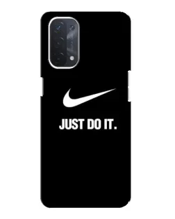 Чехол для OPPO A74 (5G) с картинкой «Классический принт Nike»
