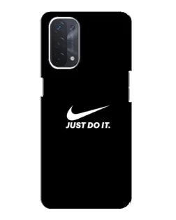 Чехол для OPPO A74 (5G) с картинкой «Минимализм от Nike»