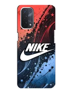 Чехол для OPPO A74 (5G) с картинкой «Градиентный принт Найк»