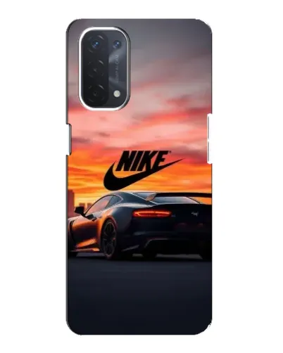 Чехол для OPPO A74 (5G) с картинкой «Nike и суперкар»