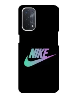 Чехол для OPPO A74 (5G) с картинкой «Nike — городская ночь»