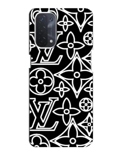 Чехол для OPPO A74 (5G) с картинкой «Черно-белый узор LV» Чехол для OPPO A74 (5G) с картинкой «Черно-белый узор LV»