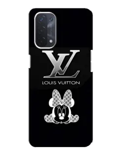Чехол для OPPO A74 (5G) с картинкой «LV и Минни Маус»